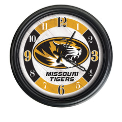 Mizzou Tigers Logo LED Outdoor Clock by Holland Bar Stool Company Home Sports Decor Gift Idea