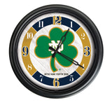 Notre Dame Shamrock Logo LED Clock | LED Outdoor Clock