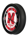 Nebraska Cornhuskers Logo LED Clock | LED Outdoor Clock