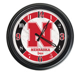 Nebraska Cornhuskers Logo LED Clock | LED Outdoor Clock