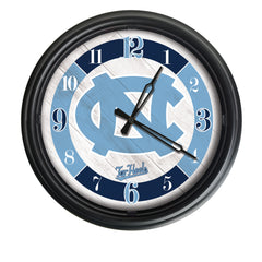 North Carolina Tar Heels Logo Indoor/Outdoor Logo LED Clock from Holland Bar Stool Co Home Sports Decor for gifts