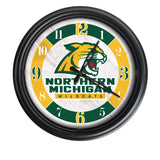 Northern Michigan Wildcats Logo LED Clock | LED Outdoor Clock