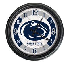 Penn State Nittany Lions Logo Indoor/Outdoor Logo LED Clock from Holland Bar Stool Co Home Sports Decor for gifts