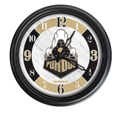 Purdue Boilermakers Logo Indoor/Outdoor Logo LED Clock from Holland Bar Stool Co Home Sports Decor for gifts