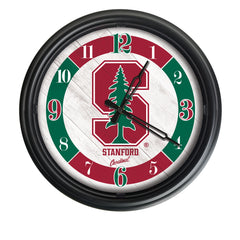 Stanford Cardinals Logo Indoor/Outdoor Logo LED Clock from Holland Bar Stool Co Home Sports Decor for gifts