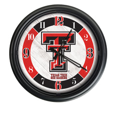 Texas Tech Red Raiders Logo LED Outdoor Clock by Holland Bar Stool Company Home Sports Decor Gift Idea