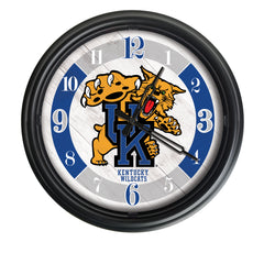 Kentucky Wildcats Logo LED Outdoor Clock by Holland Bar Stool Company Home Sports Decor Gift Idea