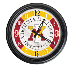 Virginia Military Institute Keydets Logo LED Outdoor Clock by Holland Bar Stool Company Home Sports Decor Gift Idea
