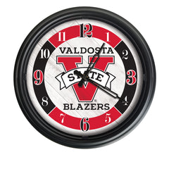 Valdosta State Blazers Logo LED Outdoor Clock by Holland Bar Stool Company Home Sports Decor Gift Idea