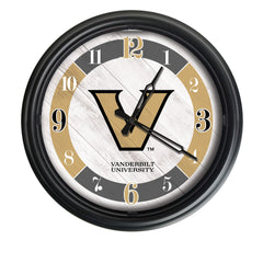 Vanderbilt University Commodores Officially Licensed Logo Indoor - Outdoor LED Wall Clock