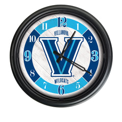 Villanova Wildcats Logo LED Outdoor Clock by Holland Bar Stool Company Home Sports Decor Gift Idea