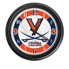 Virginia Cavaliers Logo LED Outdoor Clock by Holland Bar Stool Company Home Sports Decor Gift Idea