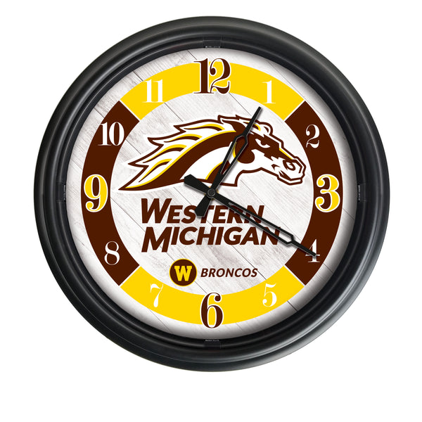 Western Michigan Broncos Logo LED Clock | LED Outdoor Clock