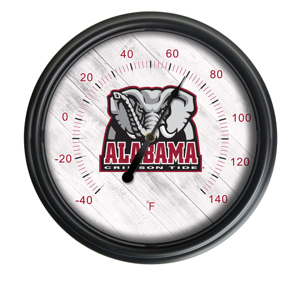 University of Alabama (Elephant) Logo LED Thermometer | LED Outdoor Thermometer