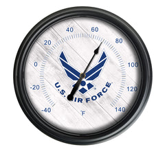 United States Air Force Officially Licensed Logo Indoor - Outdoor LED Thermometer