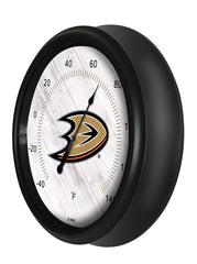 National Hockey Leagues Anaheim Ducks Indoor/Outdoor Thermometer with LED Lights Side View