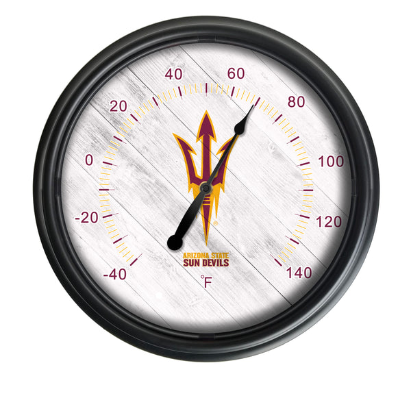 Arizona State University (Pitchfork) Logo LED Thermometer | LED Outdoor Thermometer