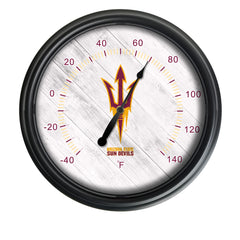 Arizona State University (Pitchfork) Officially Licensed Logo Indoor - Outdoor LED Thermometer