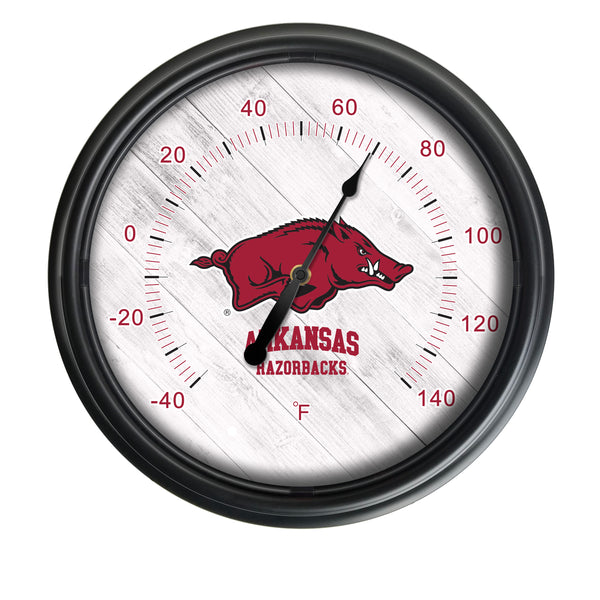 University of Arkansas Logo LED Thermometer | LED Outdoor Thermometer