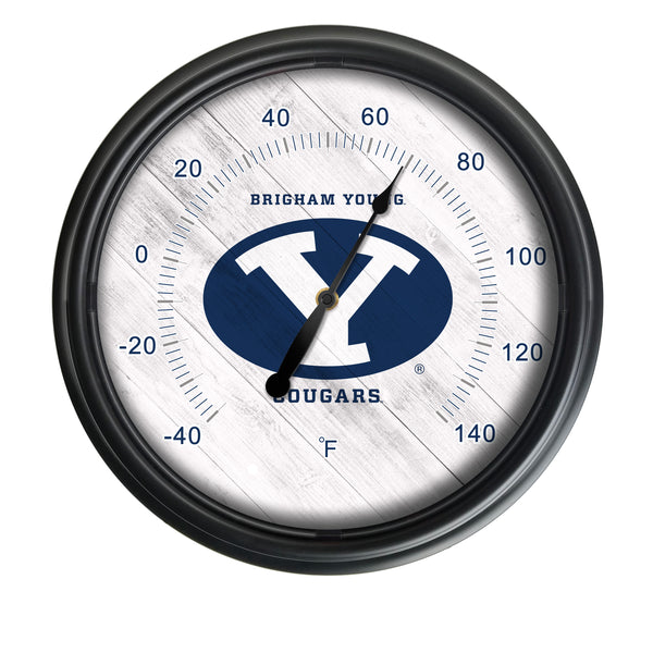 Brigham Young University Logo LED Thermometer | LED Outdoor Thermometer