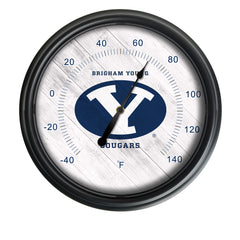 Brigham Young University Officially Licensed Logo Indoor - Outdoor LED Thermometer