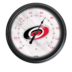 National Hockey Leagues Carolina Hurricanes Indoor/Outdoor Thermometer with LED Lights