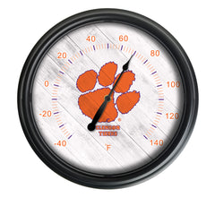 Clemson Officially Licensed Logo Indoor - Outdoor LED Thermometer
