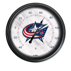National Hockey Leagues Columbus Blue Jackets Indoor/Outdoor Thermometer with LED Lights