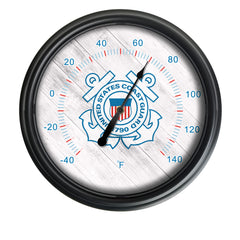 United States Coast Guard Officially Licensed Logo Indoor - Outdoor LED Thermometer