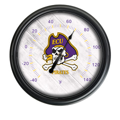 East Carolina University Licensed Logo Indoor - Outdoor LED Thermometer