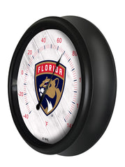 National Hockey Leagues Florida Panthers Indoor/Outdoor Thermometer with LED Lights Side View