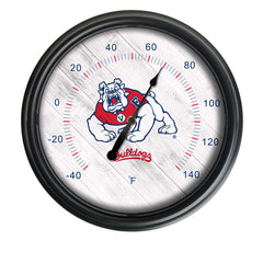 Fresno State University Officially Licensed Logo Indoor - Outdoor LED Thermometer