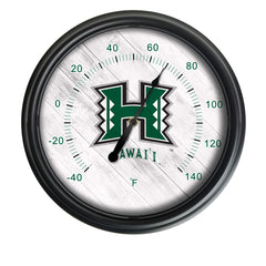University of Hawaii Officially Licensed Logo Indoor - Outdoor LED Thermometer