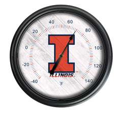 University of Illinois Officially Licensed Logo Indoor - Outdoor LED Thermometer