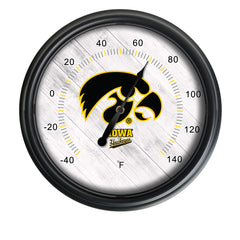 University of Iowa Officially Licensed Logo Indoor - Outdoor LED Thermometer