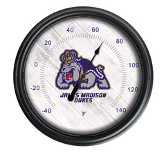 James Madison University Officially Licensed Logo Indoor - Outdoor LED Thermometer