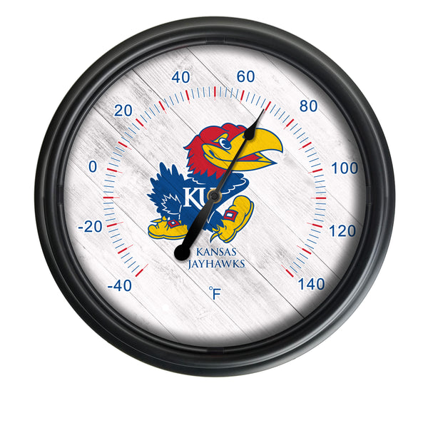 University of Kansas Logo LED Thermometer | LED Outdoor Thermometer