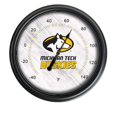 Michigan Tech University Officially Licensed Logo Indoor - Outdoor LED Thermometer