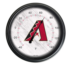 Arizona Diamondbacks Logo LED Thermometer | MLB LED Outdoor Thermometer 