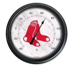 Boston Red Sox Logo LED Thermometer | MLB LED Outdoor Thermometer