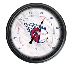 Cleveland Guardians Logo LED Thermometer | MLB LED Outdoor Thermometer