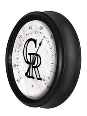 Colorado Rockies Logo LED Thermometer | MLB LED Outdoor Thermometer