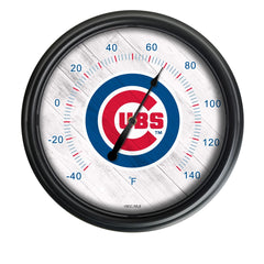 Chicago Cubs Logo LED Thermometer | MLB LED Outdoor Thermometer