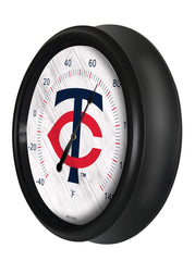 Minnesota Twins Logo LED Thermometer | MLB LED Outdoor Thermometer