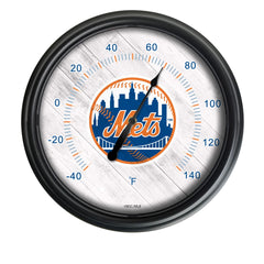 New York Mets Logo LED Thermometer | MLB LED Outdoor Thermometer