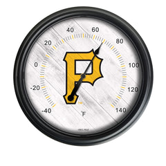 Pittsburgh Pirates Logo LED Thermometer | MLB LED Outdoor Thermometer