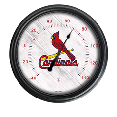 St. Louis Cardinals Logo LED Thermometer | MLB LED Outdoor Thermometer