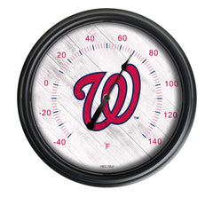 Washington Nationals Logo LED Thermometer | MLB LED Outdoor Thermometer