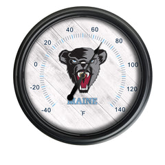 University of Maine Officially Licensed Logo Indoor - Outdoor LED Thermometer