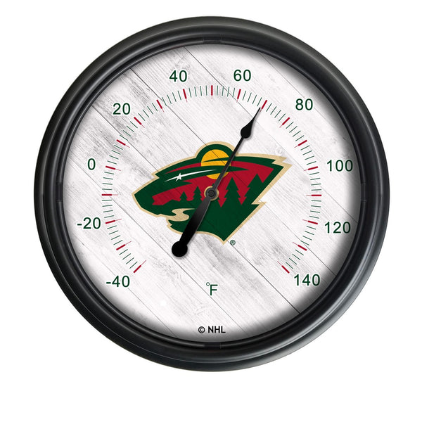 Minnesota Wild Logo LED Thermometer | LED Outdoor Thermometer
